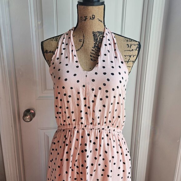 Beautiful Polka Dot Halter Midi Dress Size M Maurices NWOT - Picture 3 of 8